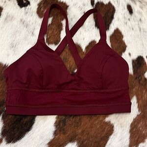 Lululemon Athletica Body Con Bra in deep rouge